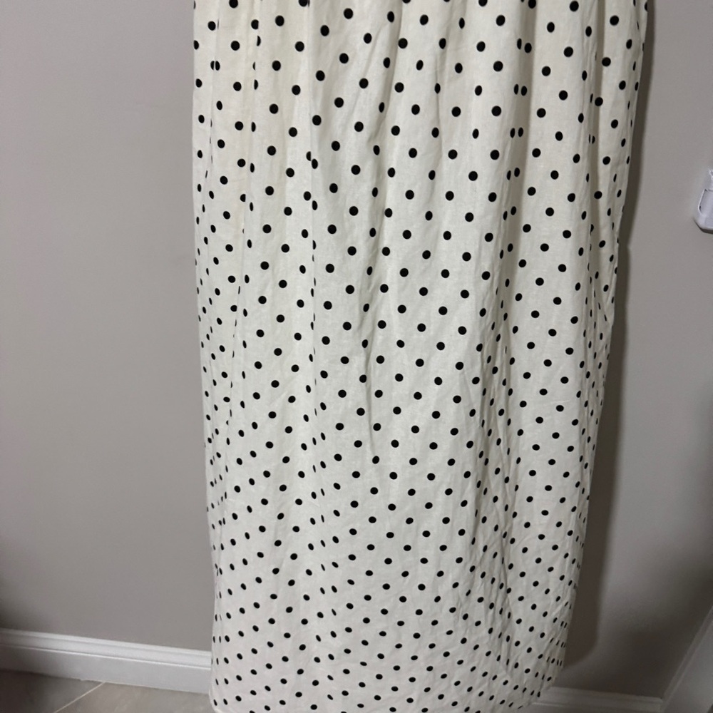 Petal & Pup Cream Polka Dot Midi Dress - Picture 5 of 9